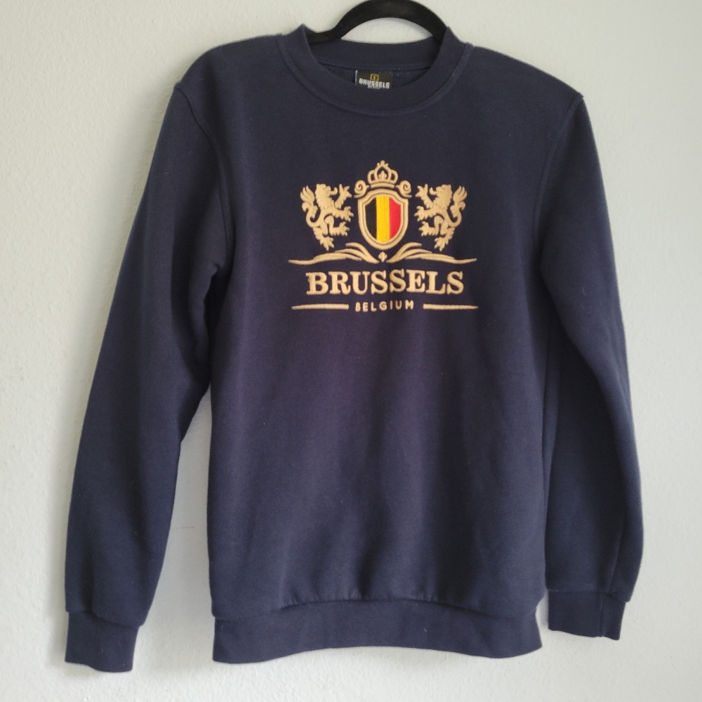Brussels Belgium Navy Sweater